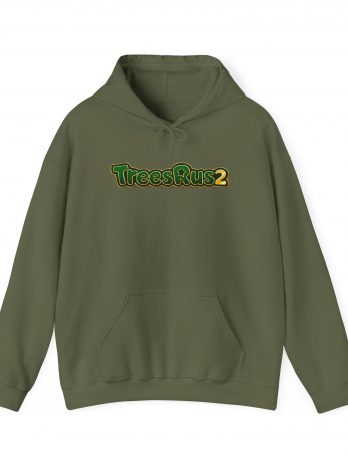 Hoodie — TreesRus2 Retro Green Logo Pullover