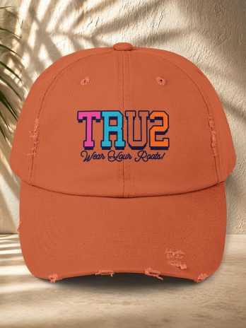 TRU2 Gradient Logo Distressed Cap