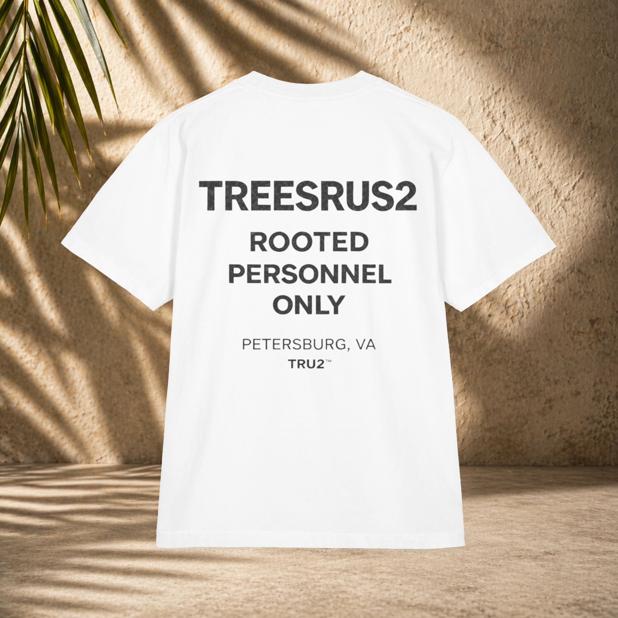 TRU2: Rooted Personnel Only Tee – Garment Dyed - Image 2