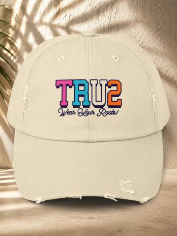 TRU2 Gradient Logo Distressed Cap