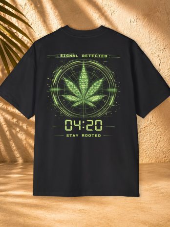 420 Signal Detected Tee — Stay Rooted Cannabis Graphic Shirt