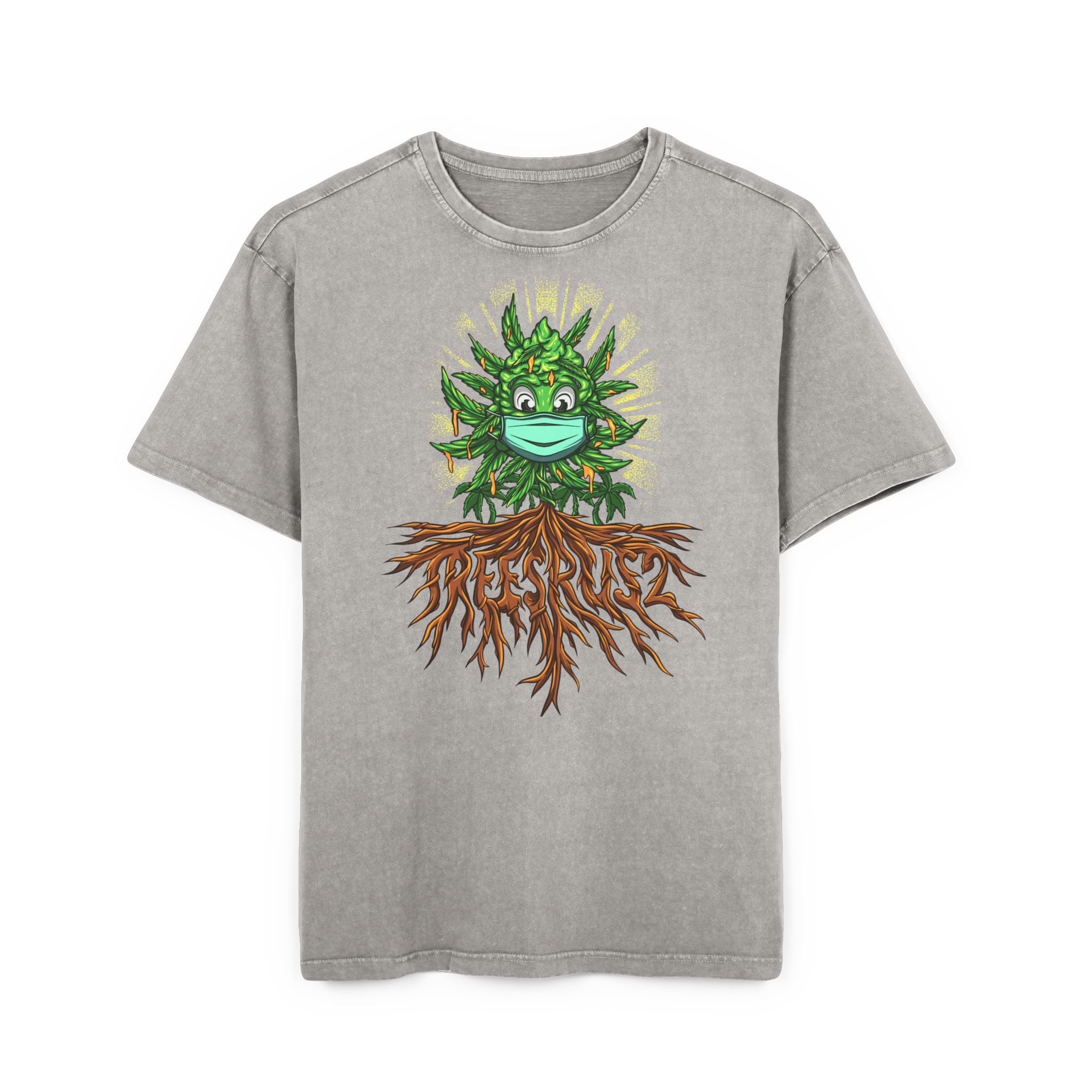 TREESRUS2 Oversized Acid Washed Tee - Image 5