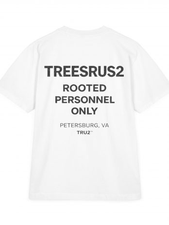TREESRUS2 “Rooted Personnel Only” Drop-Shoulder T-Shirt