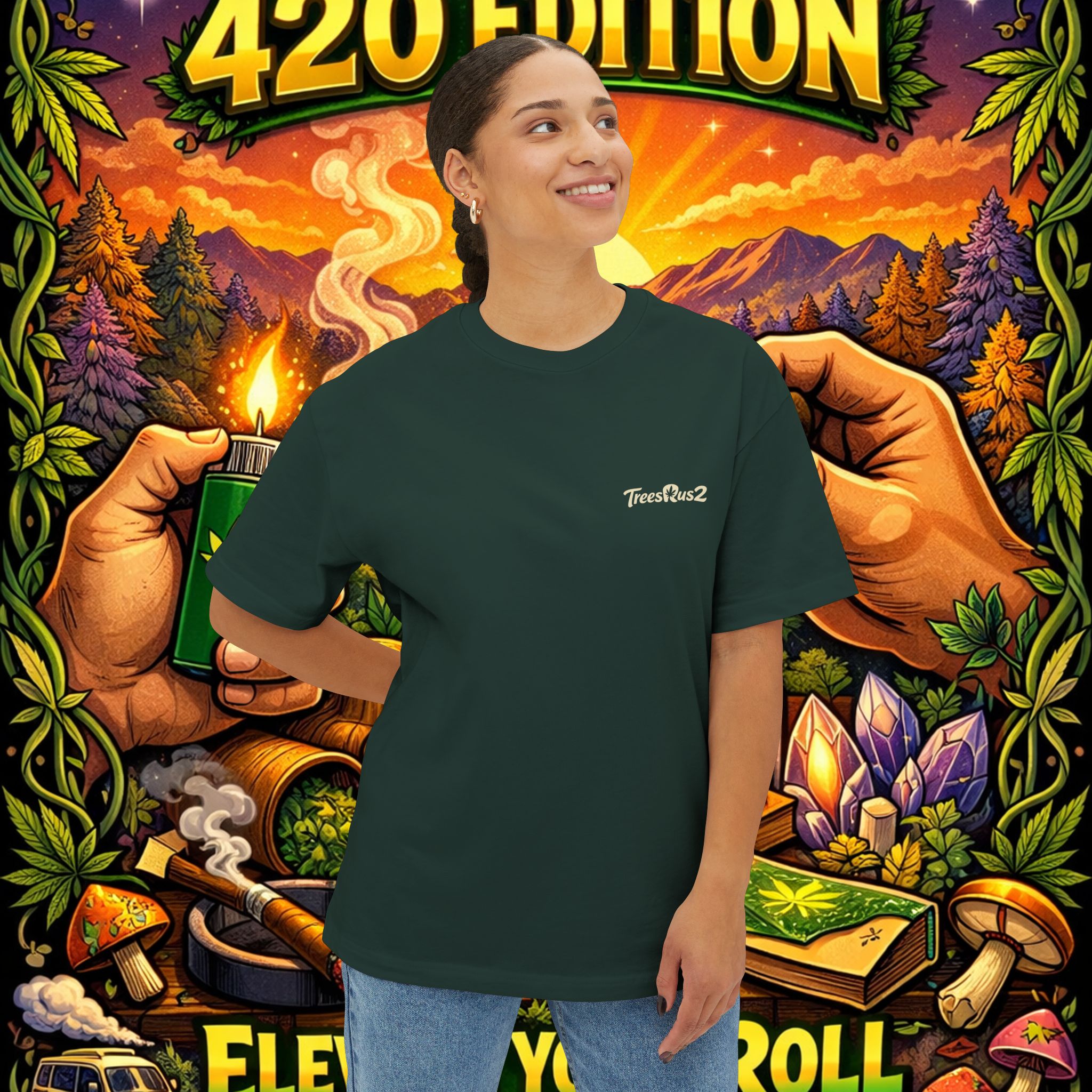 TreesRus2 'Stay Elevated' 420 T‑Shirt - Image 7