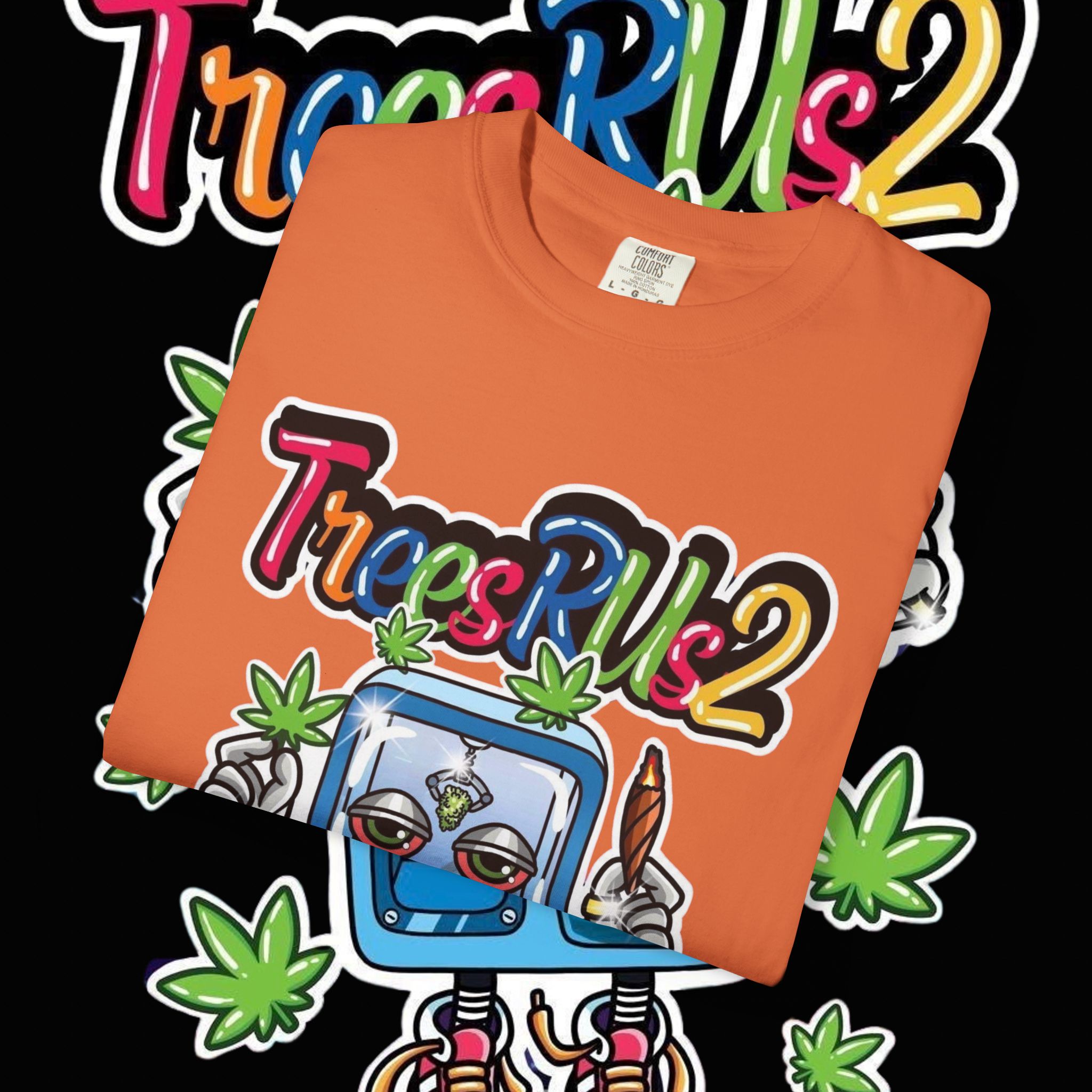 TreesRUs2 Whimsical Vending Machine Graphic T-Shirt - Image 5