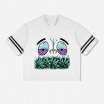 TRU2 “GRABBZ” Vintage Heavyweight V-Neck Tee (240 GSM) – Cut-Out Contrast Edition