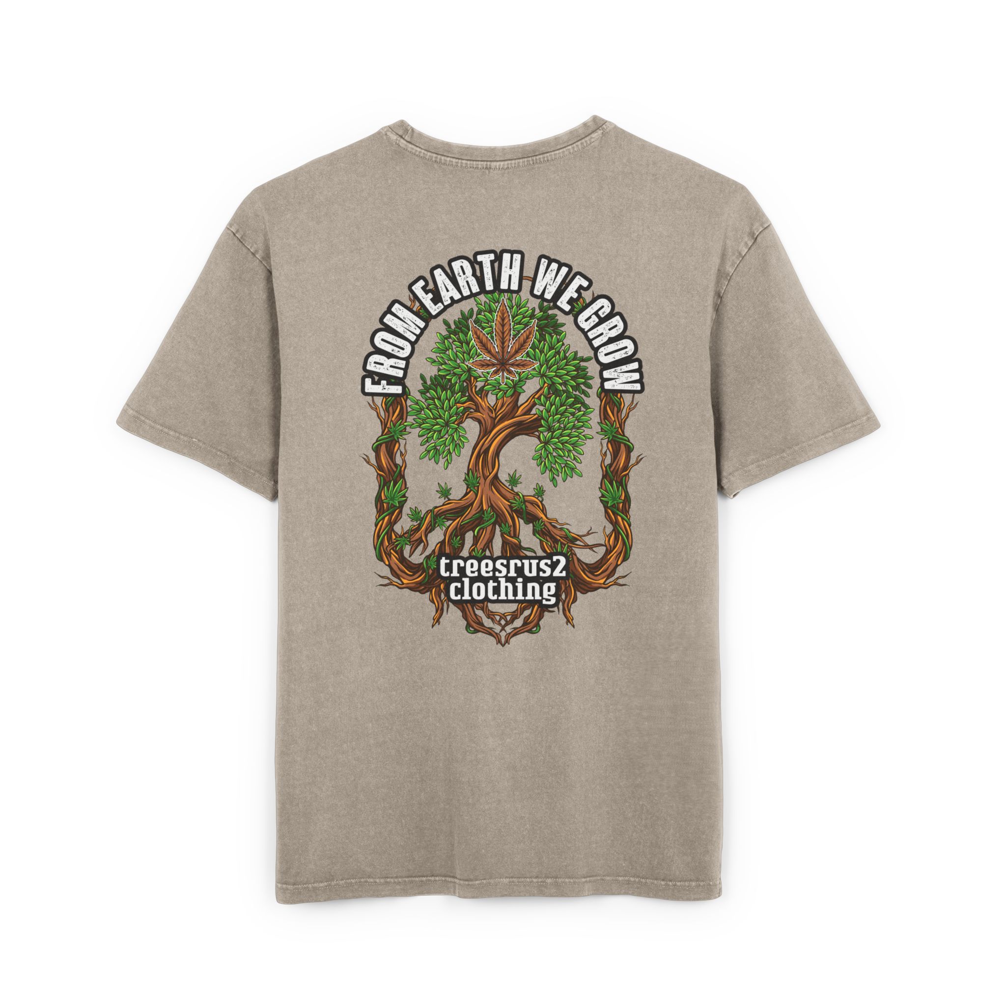 TREESRUS2 Oversized Acid Washed Tee - Image 4