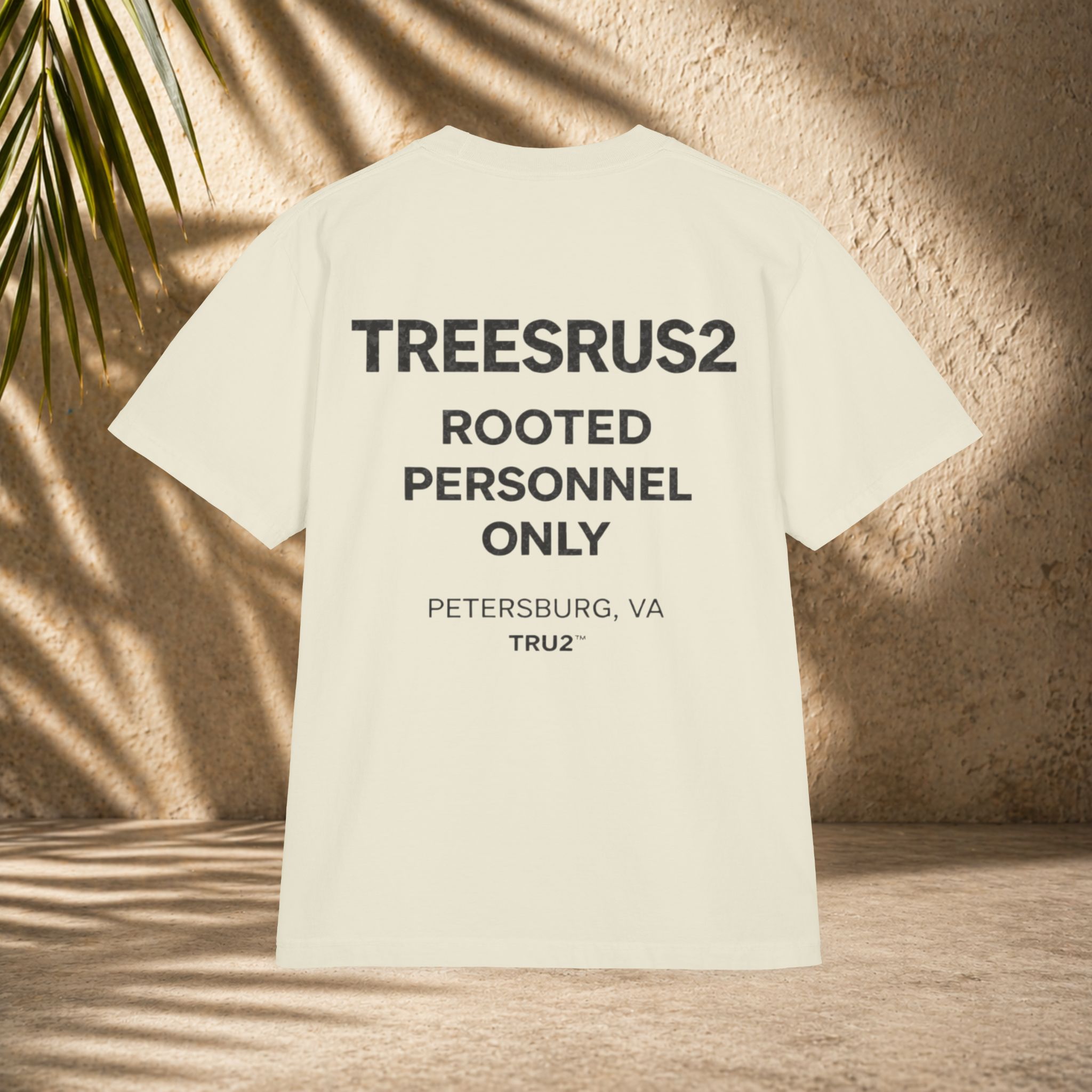 TRU2: Rooted Personnel Only Tee – Garment Dyed - Image 6