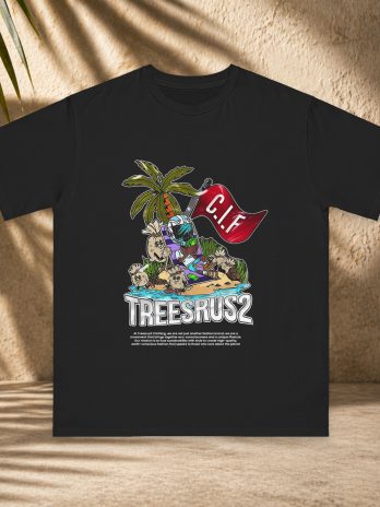Treesrus2 Cannabis Fashion Tee – Bold & Vibrant C.I.F Design