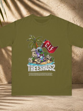 Treesrus2 Cannabis Fashion Tee – Bold & Vibrant C.I.F Design