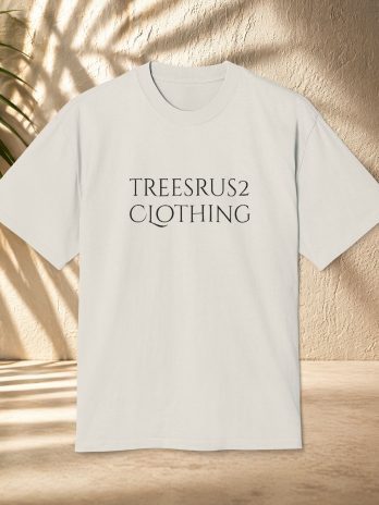 ‘TREESRUS2 CLOTHING’ Minimal Vintage Logo Tee Shirt