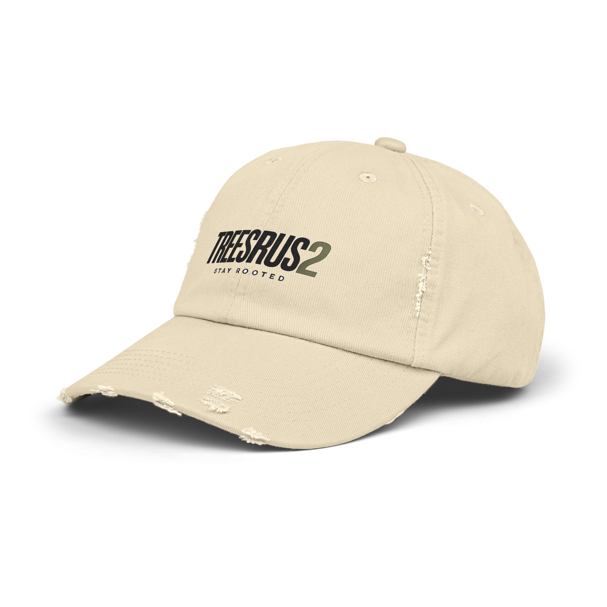 TreesRUs2 'Stay Rooted' Distressed Baseball Cap - Image 2