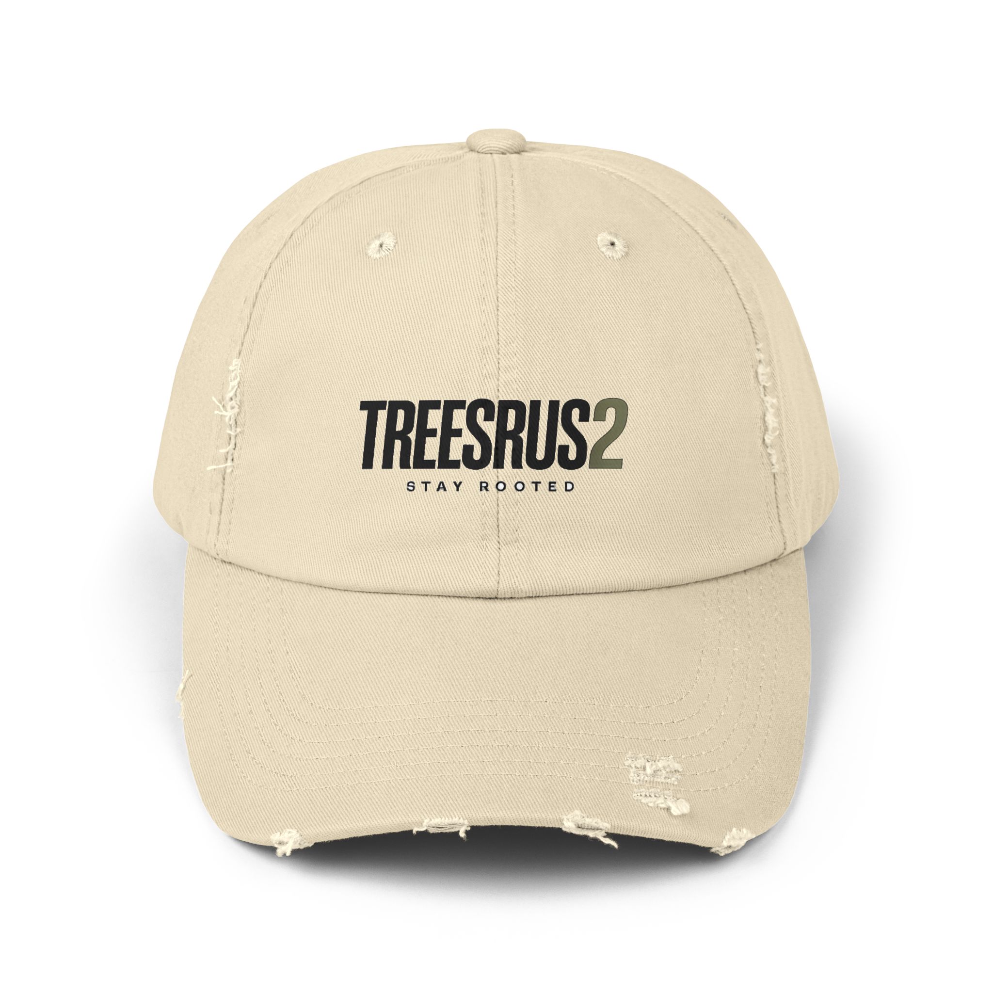 TreesRUs2 'Stay Rooted' Distressed Baseball Cap